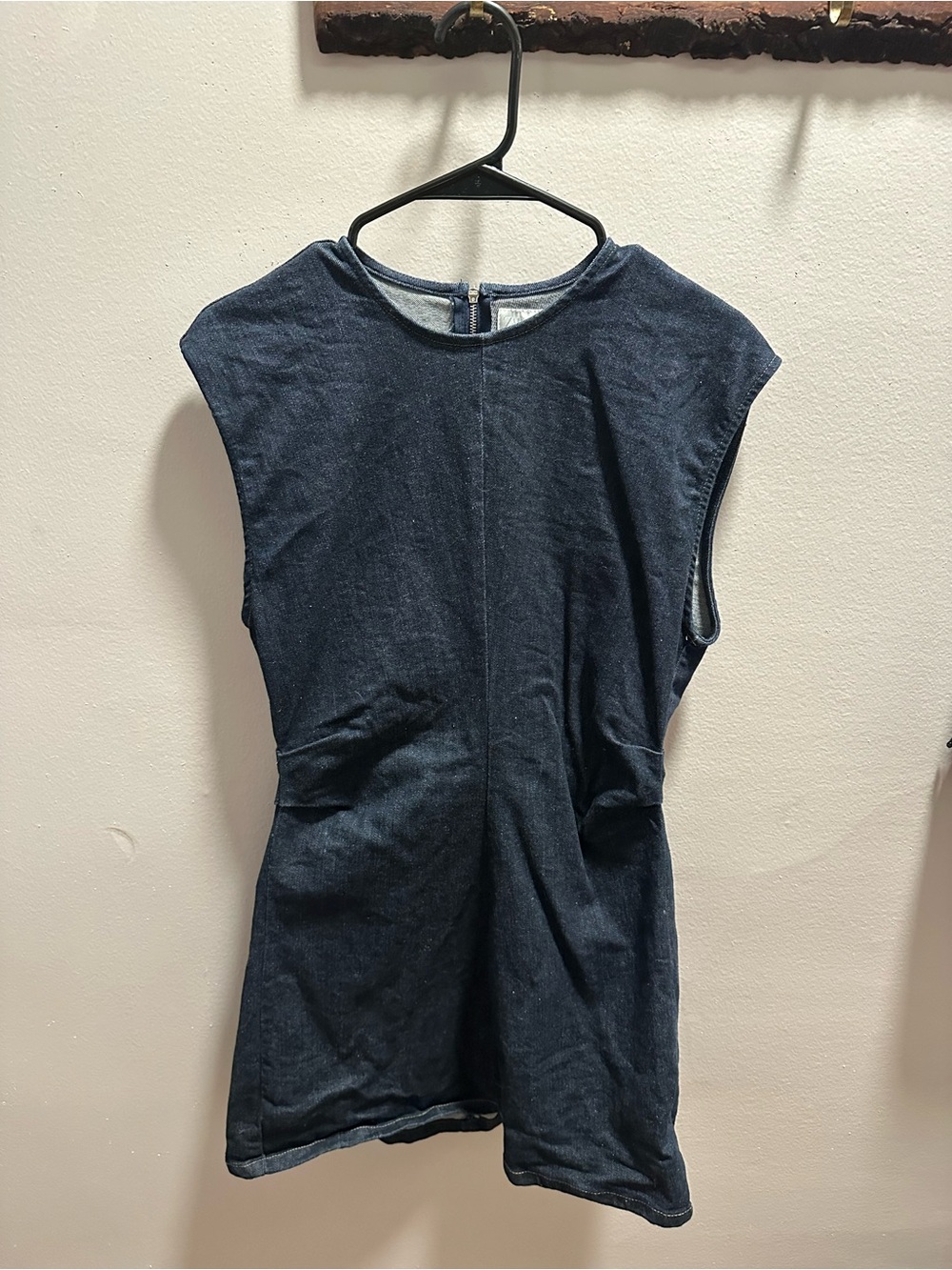 Zara Dark Blue Denim Tank Top